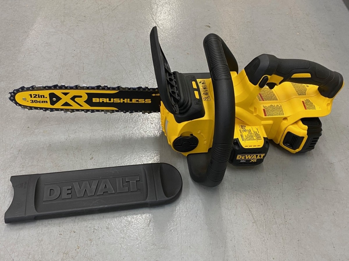 1 NEW 12 INCH DEWALT 20 VOLT MAX COMPACT CHAIN SAW DCCS620P1 EBay