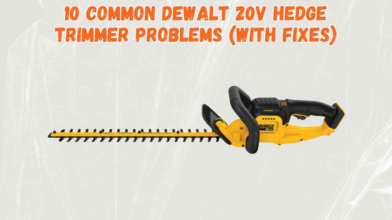 10 Common Dewalt 20V Hedge Trimmer Problems With Fixes Rancherexpert