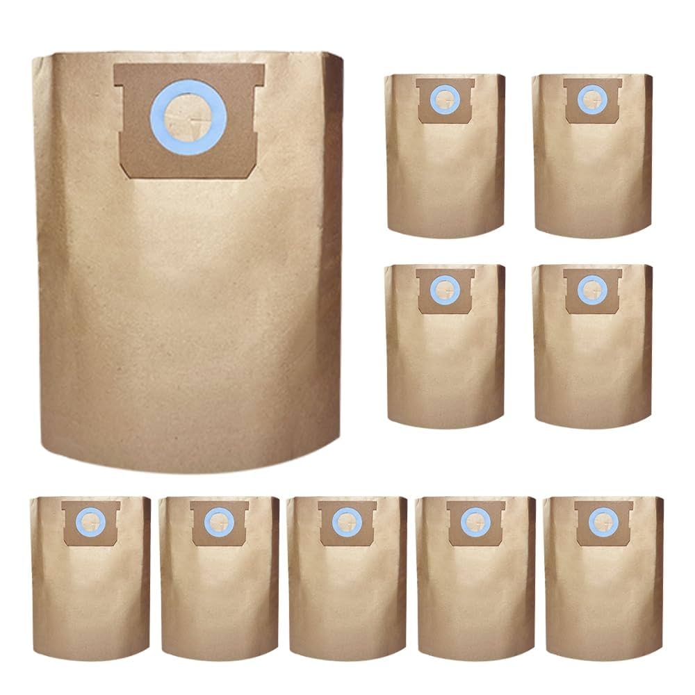 10 Pack DXVA19 4102 Shop Vac Bags For DEWALT 12 16 Gallon Wet Dry Vacuum Compatible With DXV12P DXV14P DXV16P DXV16PA DXV16S Amazon