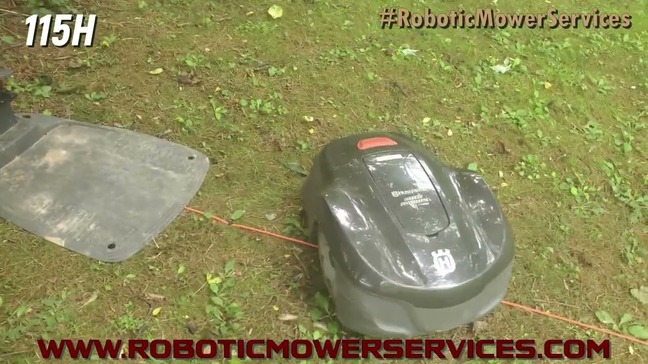 115H Automower Fails To Dock On First Try Husqvarna 115H Automower Docking In Charging Station YouTube