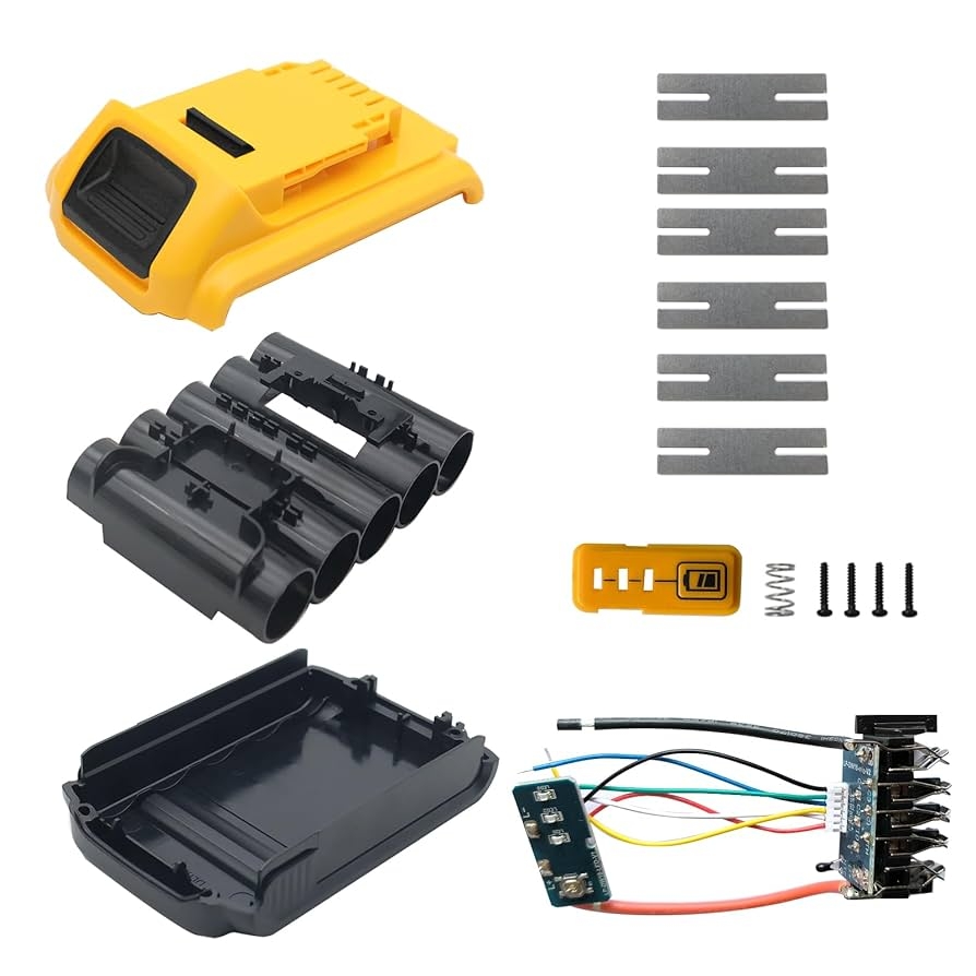 18V 20V 2 0Ah 3 0Ah 5 Cell 18650 Battery Plastic Case Replacement For Dewalt DCB200 DCB201 DCB203 DCB204 Battery Replacement Parts Cover Broken Battery Shell Repair Kit Amazon ca Tools U0026 Home Improvement