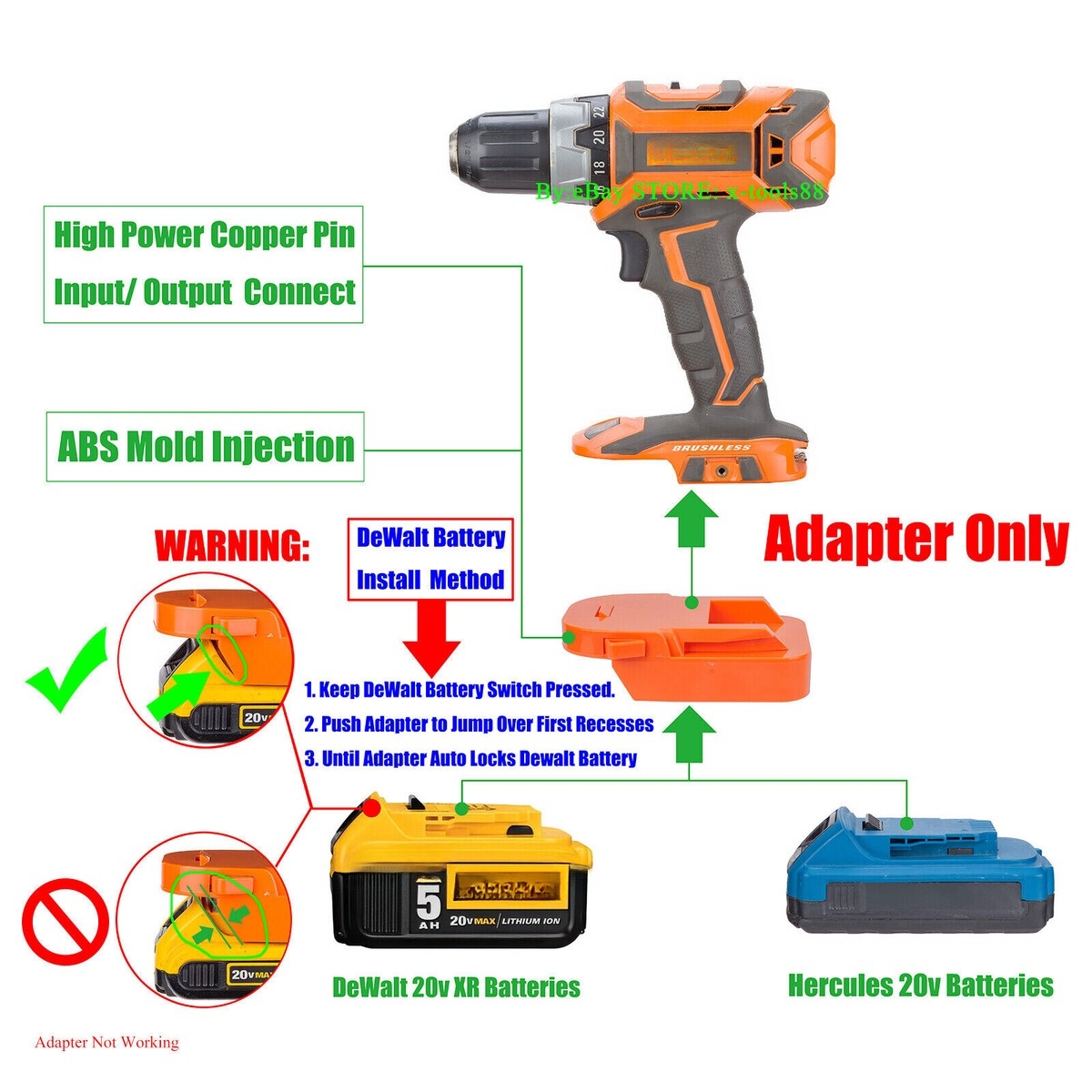 dewalt to hercules battery adapter