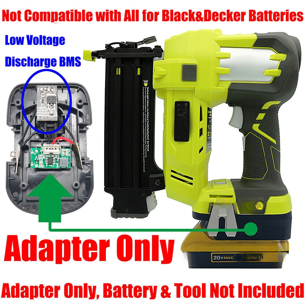 1x Fits Ryobi 18v Adapter To For Dewalt 20v Battery W Low Voltage Discharge BMS EBay