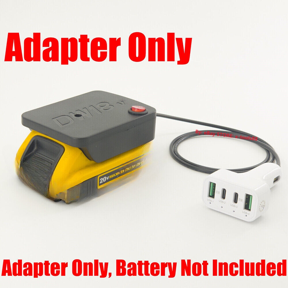 1x QC 3 0 PD USB FAST Charge Adapter For DeWalt 20v MAX XR Battery Adapter Only EBay