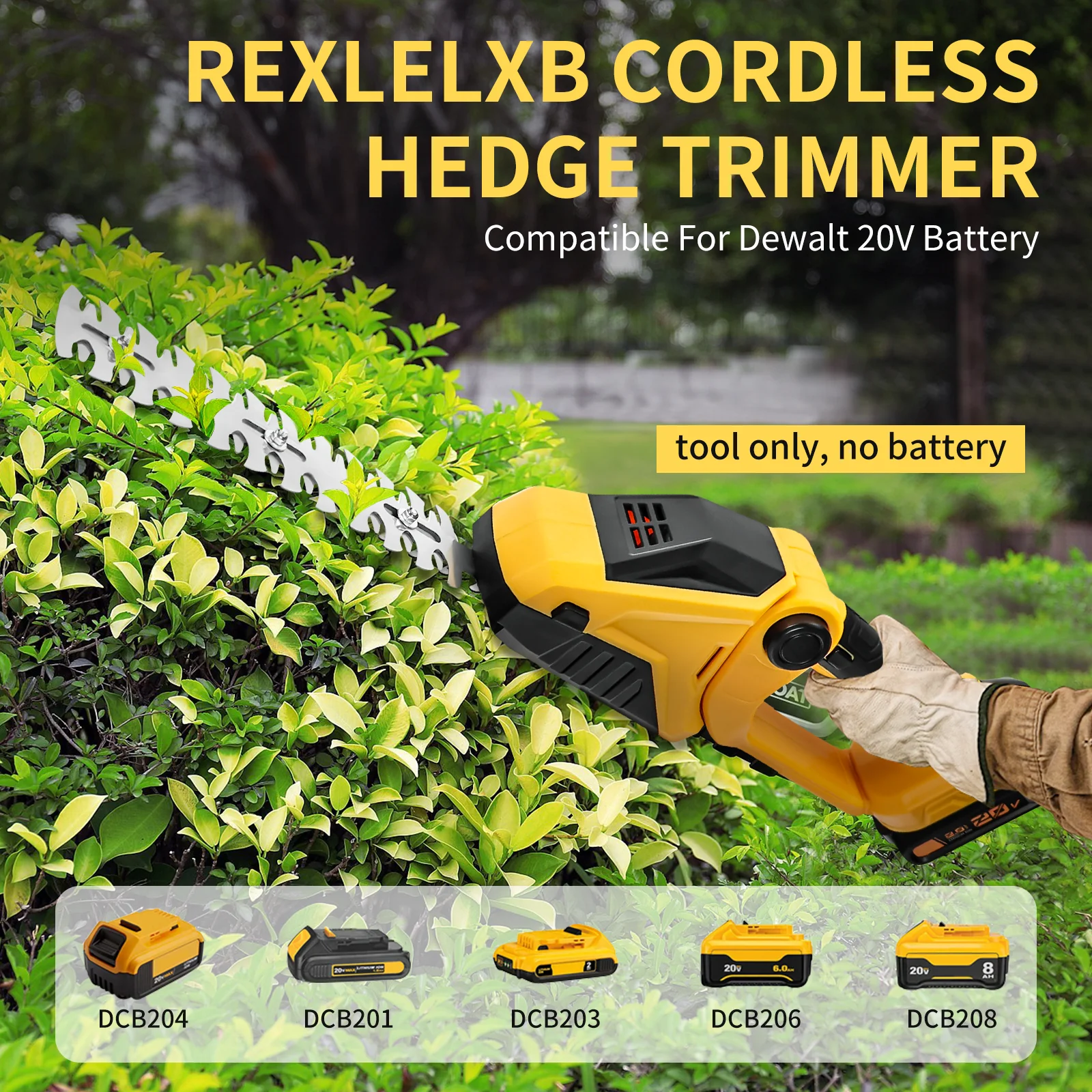 dewalt cordless hedge trimmer