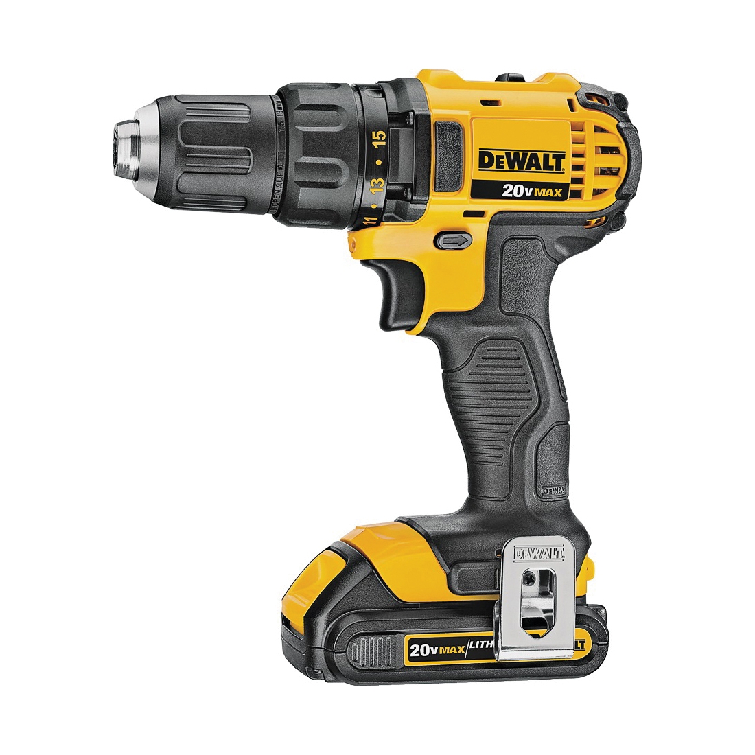 20 Volt Compact Cordless Drill Driver Kit 1 2 In 2 L 