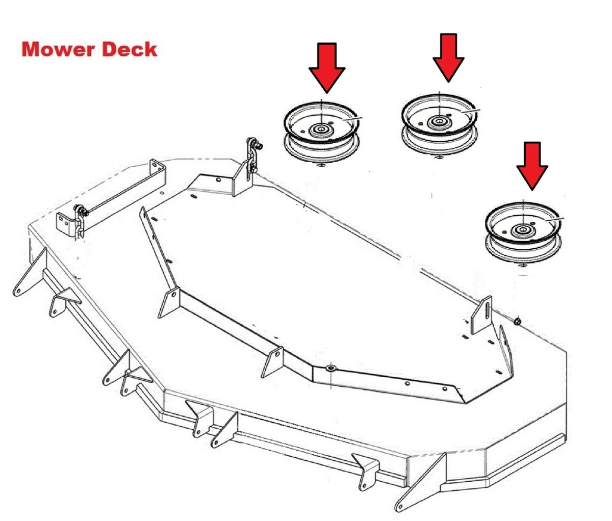 3 Idler Pulley Deck 48 Kit For Husqvarna YTH23V48 YTH24V48 YTH24K48 YTH2348 48 EBay