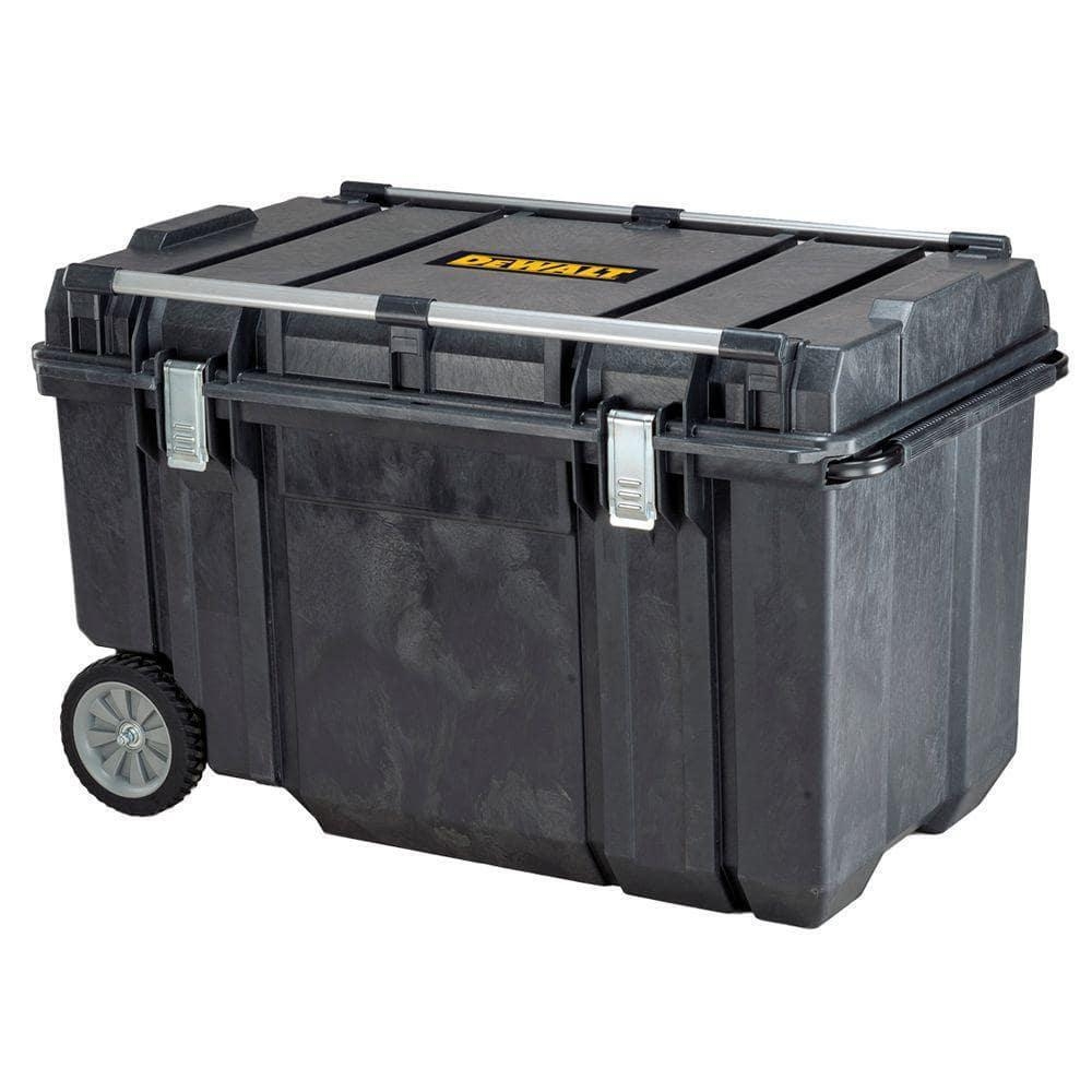 38 In 63 Gallon Mobile Tool Box Portable Rolling Chest Black Lid Waterproof EBay