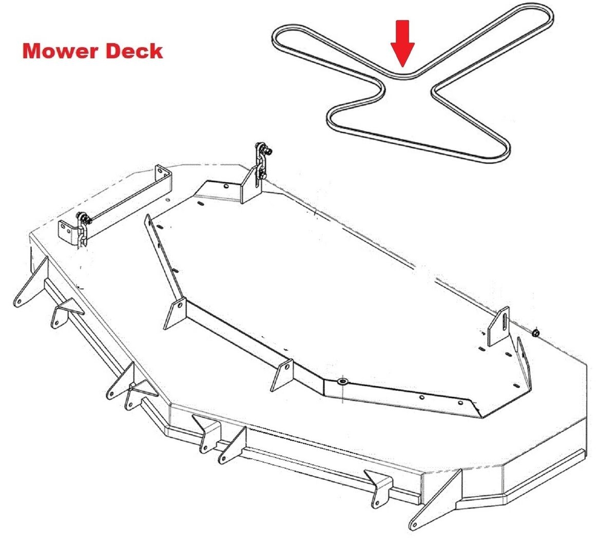 48 Deck Spindle Belt Fits Husqvarna CZ4815 CZ4817 CZ4818 Z4818 48 Spindle Belt EBay