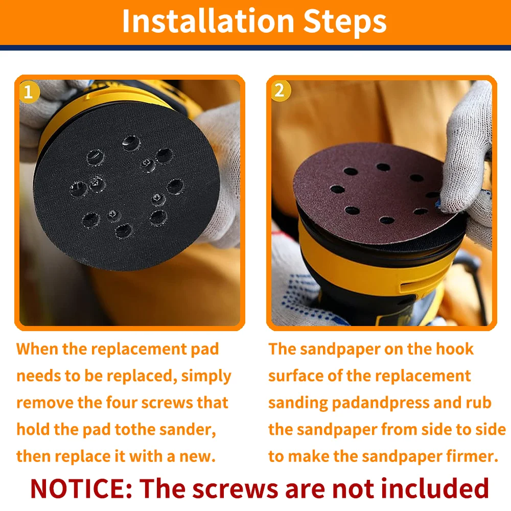 dewalt orbital sander pad