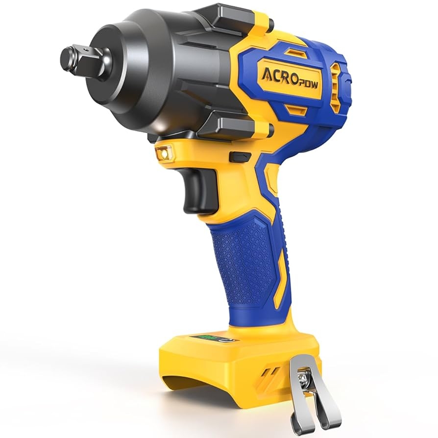 ACROPOW Cordless Impact Wrench Compatible With DEWALT 20V MAX Battery 1 2 Inch Brushless High Torque Power Impact Gun 665 Ft lbs 900 N m With 3 Mode Speed LED Light Bare Tool Only Amazon