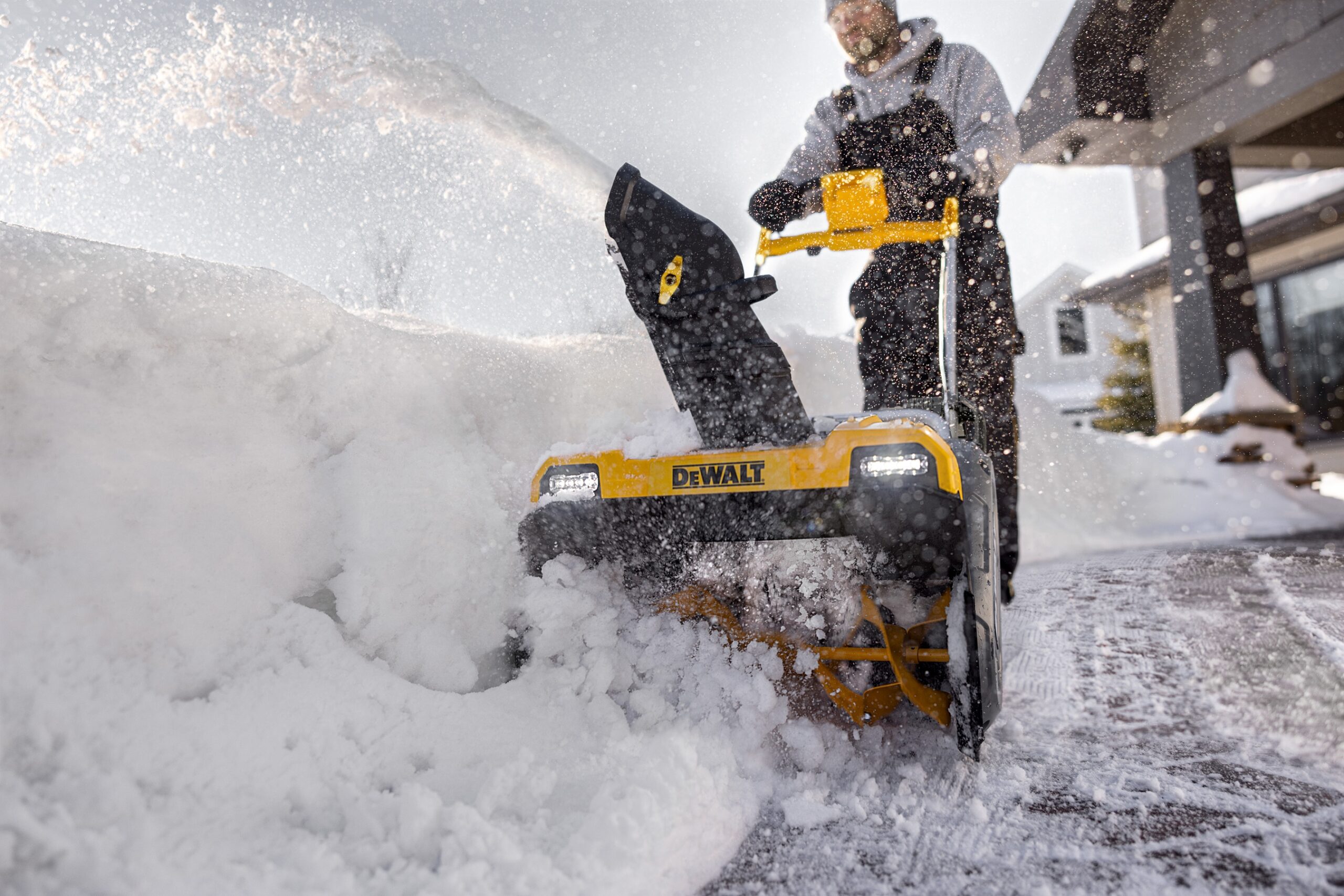 Ahead Of The Winter Season DEWALT Enters The Snow Category With Its First Snow Blower The 21 In 60V MAX Single Stage Snow Blower
