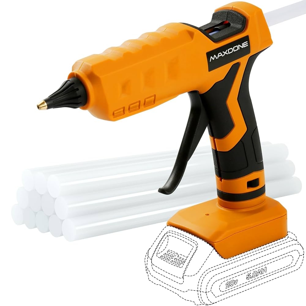Amazon 100W Cordless Hot Glue Gun For DeWalt 20V MAX Battery 