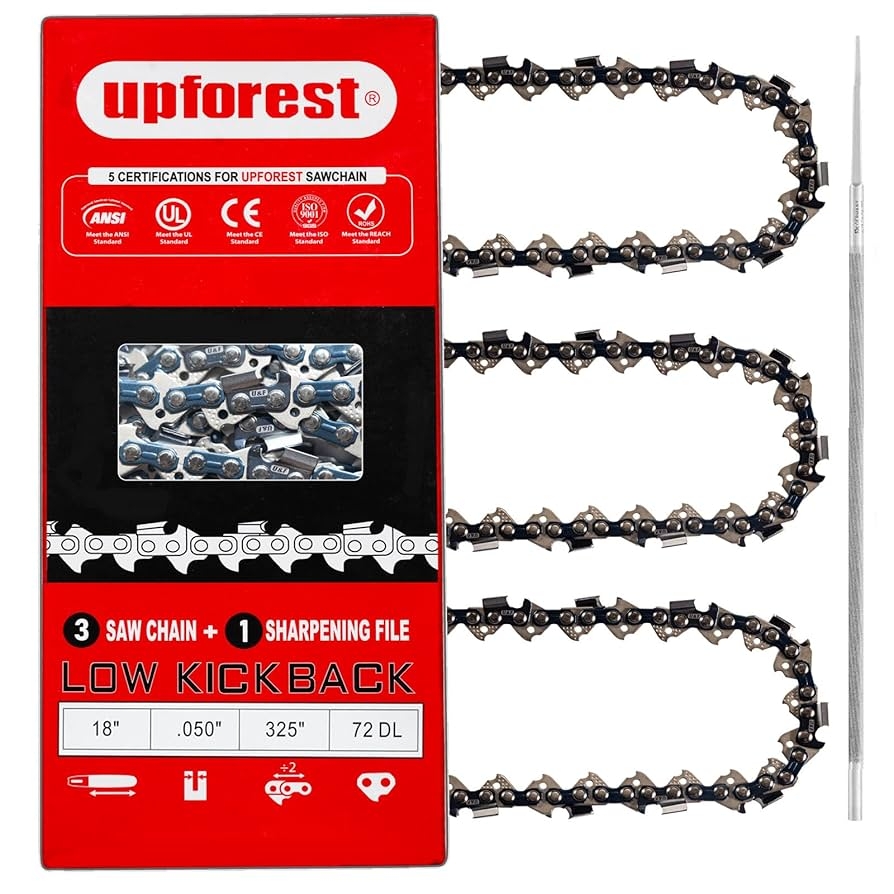 Amazon 18 Husqvarna Chainsaw Chain For Husqvarna 44 435 440 440E 444 445 445E 545 345 350 51 55 RANCHER 550XP Poulan 4600 4620 ECHO CS 3600 M72 3 Chains 20MOPX72 Patio Lawn Garden