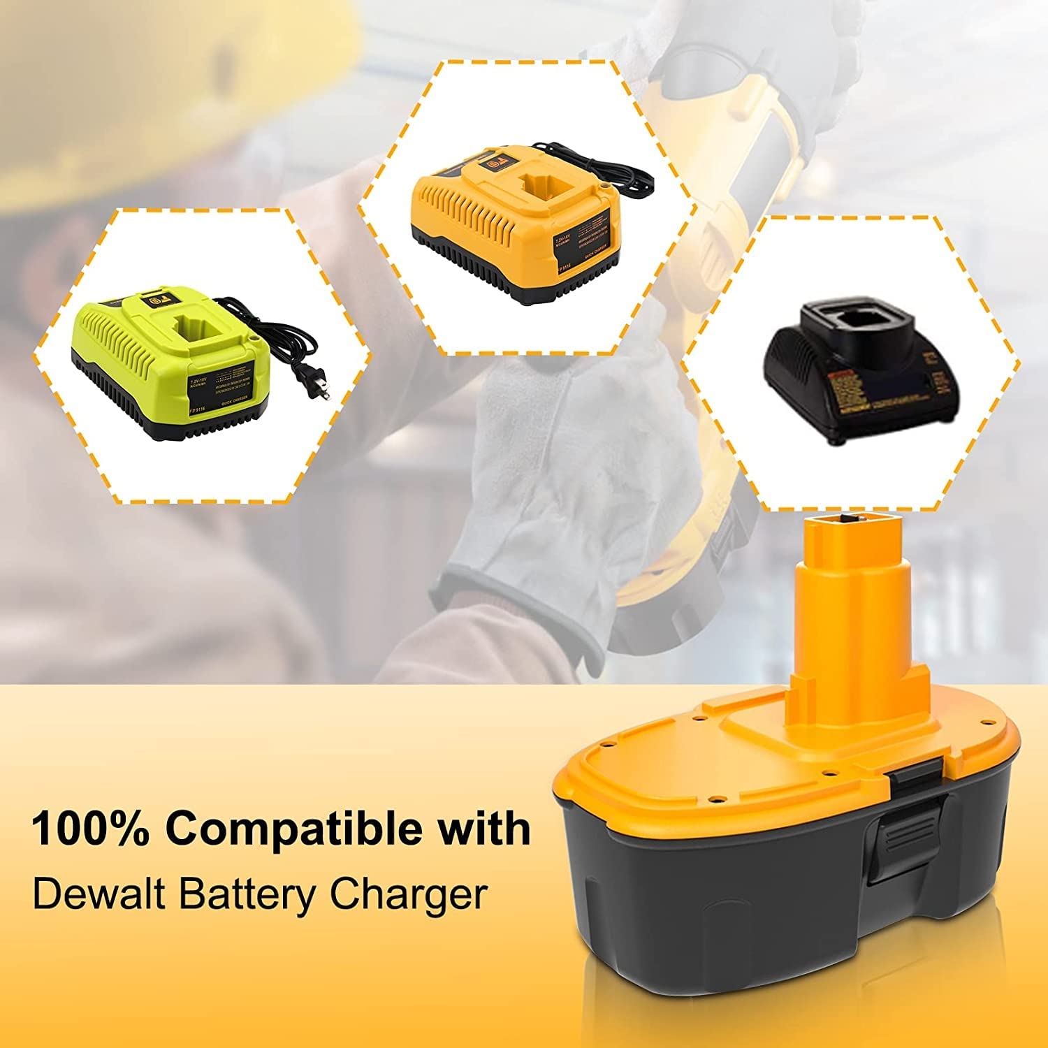 Amazon 18V Replacement Battery For DeWALT 18 Volt 5 0Ah XRP DC9096 Ni Mh Batteries Compatible With DC9098 DC9099 DW9095 DW9096 DW9098 Cordless Power Tools Tools U0026 Home Improvement
