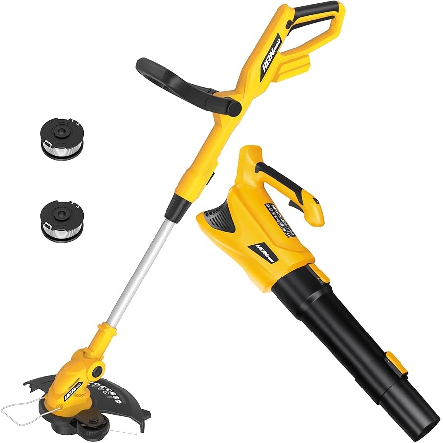 Amazon 2 in 1 Cordless Leaf Blower And String Trimmer Combo Compatible With Dewalt 20V Battery 500CFM 150MPH Electric Leaf Blower 12 Inch Cordless Weed Wacker Weed Eater Grass Trimmer Bare Tool Patio Lawn U0026 Garden