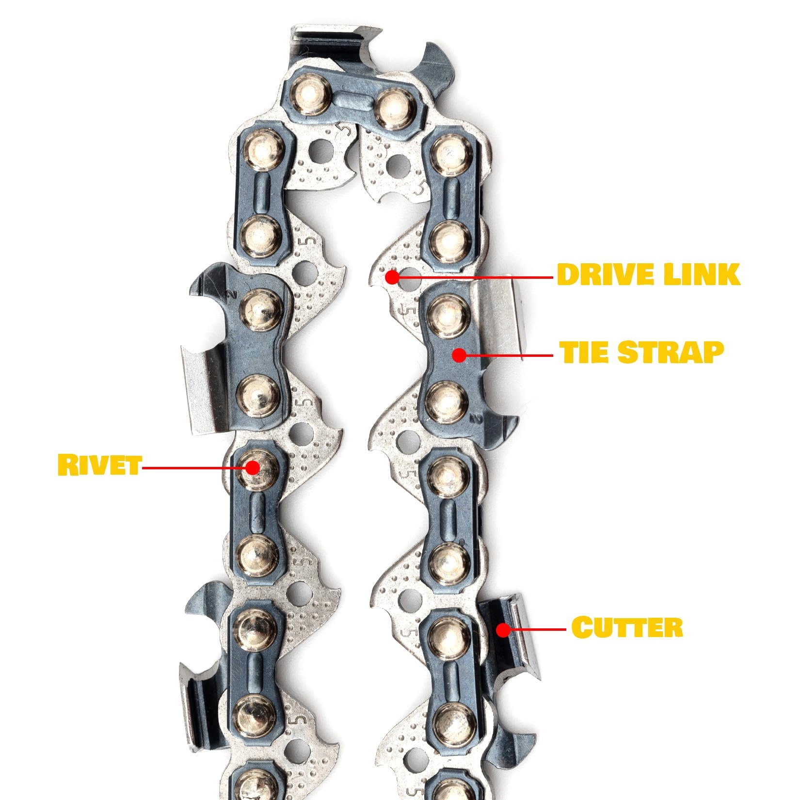 Amazon 24 Inch Chainsaw Chain 050 Gauge 3 8 Pitch 84 Drive Links Compatible With Husqvarna 460 460 Rancher Stihl MS 260 Echo CS 590 Poulan Makita And More 2 Pack Industrial Scientific