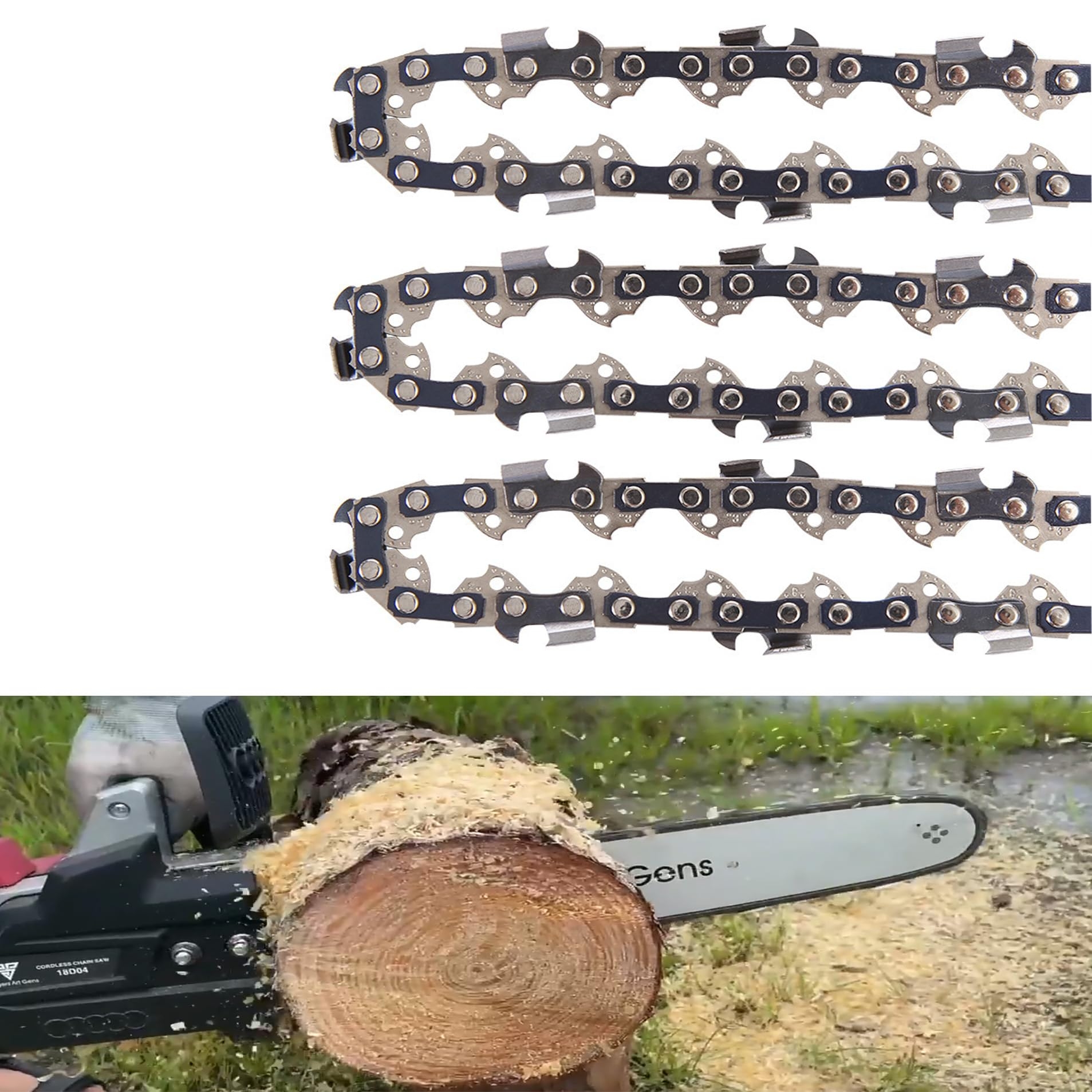 Amazon 3 Pack Chainsaw Chains 18 Inch 72DL 325 Pitch 050 Gauge Full Chisel Low Vibration Saw Chain Blade Fits Ryobi RY10518 Husqvarna 240 435 440 455 55 Rancher 460 362XP Remington RM4618 Patio Lawn Garden