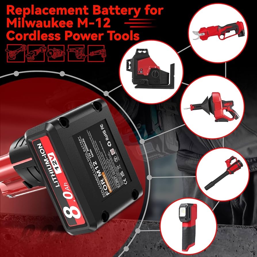 milwaukee m12 8.0 battery
