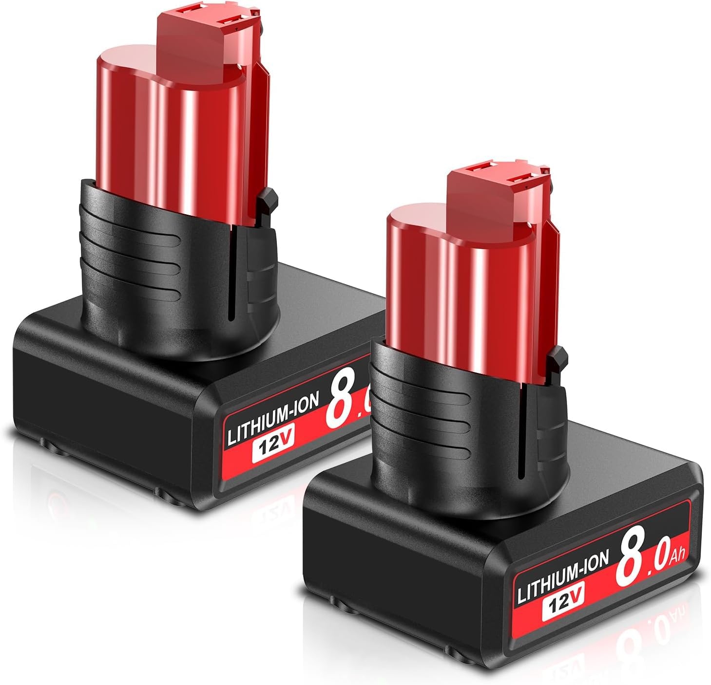 Amazon 8 0Ah Replacement For Milwaukee M12 Battery Compatible With Milwaukee 12V Battery 48 11 2411 48 11 2402 48 11 2440 48 11 2411 Cordless Tools 2 Packs Tools Home Improvement