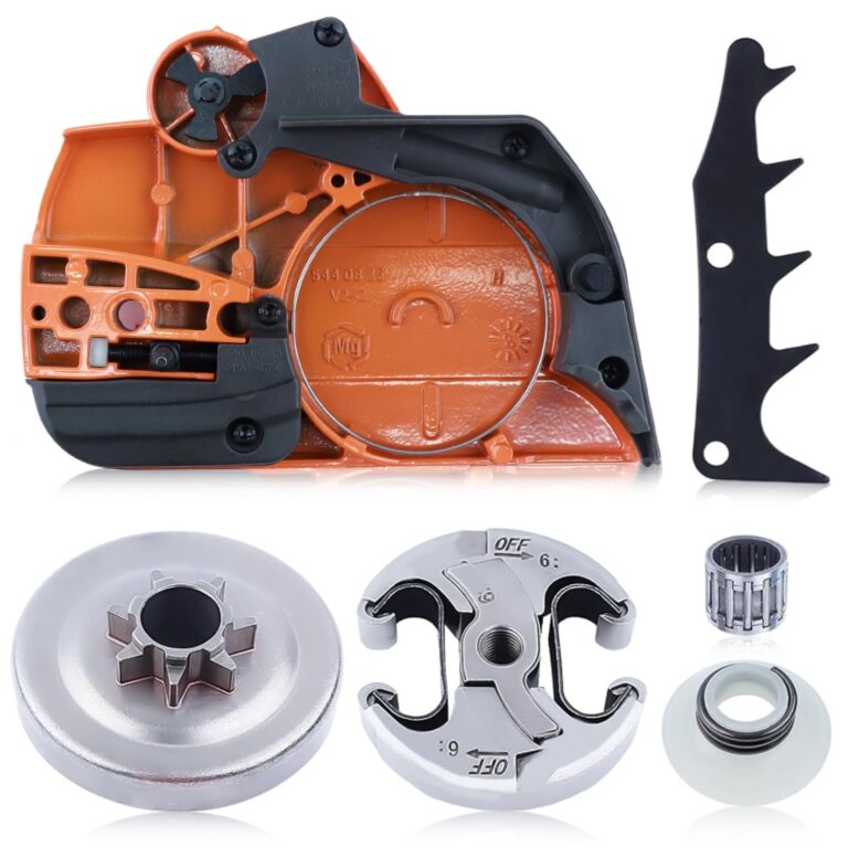 Amazon Adefol Chainsaw Brake Clutch Cover And 325 7T Clutch Drum For Husqvarna 445 450 With Worm Gear Needle Bearing Felling Dog Spike Replacement Parts For 544097902 578097901 503931801 Patio Lawn Garden