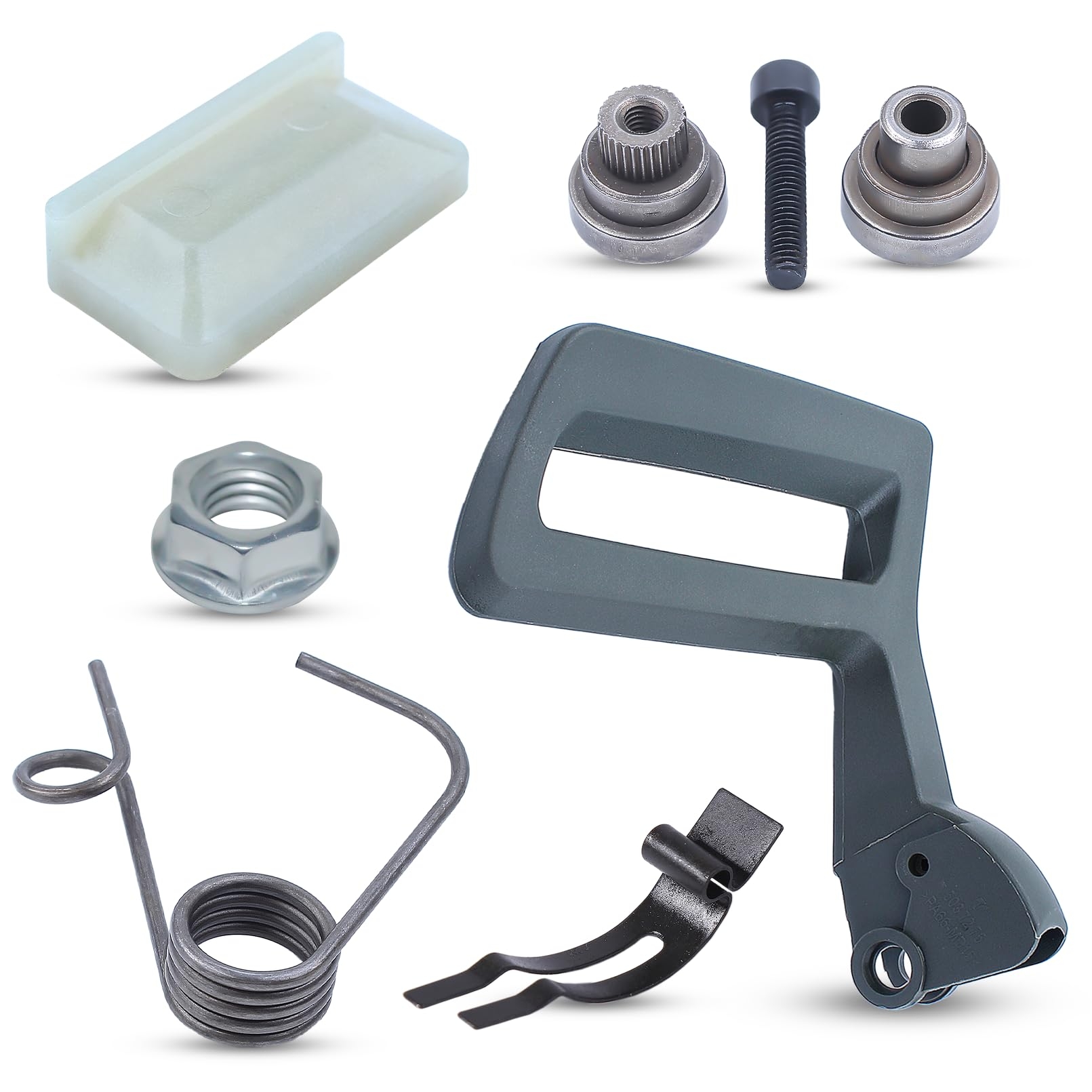 Amazon Adefol Chainsaw Chain Brake Handle Clutch Cover Repair Kit For Husqvarna 257 262XP 261 262 254 154 With Pivot Bushing Sleeve Spring Return Spring Guide Strip Replacement Parts For 503727401 501875304 Patio Lawn Garden