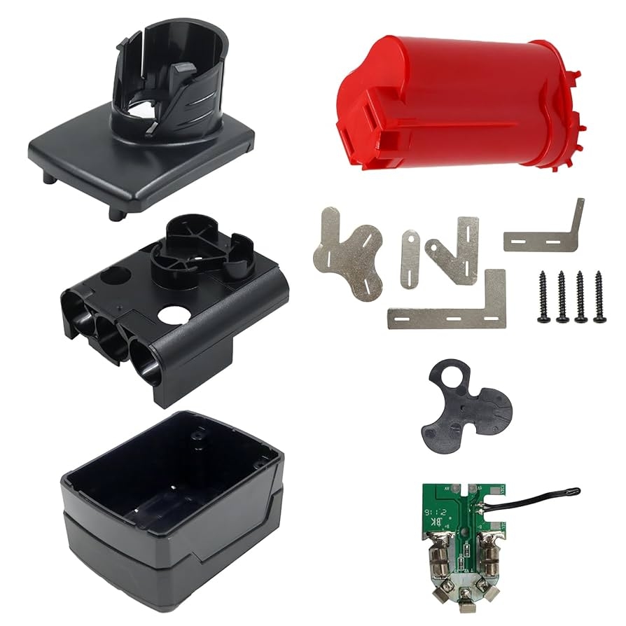 Amazon Aernair Battery Case Replacement For Milwaukee M12 12v 9ah 9 5ah Battery Battery Shell Repair Rebuild Kits With PCB Circuit Board High Output Battery Cover Box Replacement Parts Tools Home