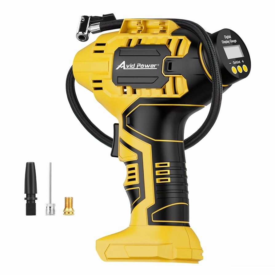 Amazon AVID POWER Tire Inflator Battery Not Included Compatible With DeWalt 20V Max Batteries Of DCB Series Not For Avid Power Batteries Portable Air Compressor Air Pump For Car Automotive