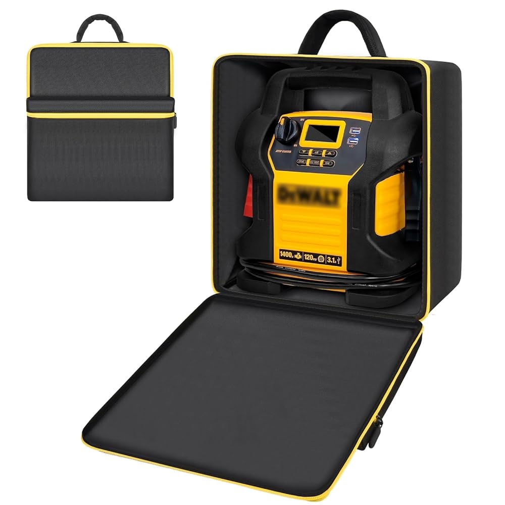Amazon Car Battery Jump Starter Bag For DEWALT DXAEJ14 Digital Portable Power Station Air Compressor Travel Carrying Holder For Electric Mechanical Keyboard Stand Performing Outdoors Home Practice Automotive