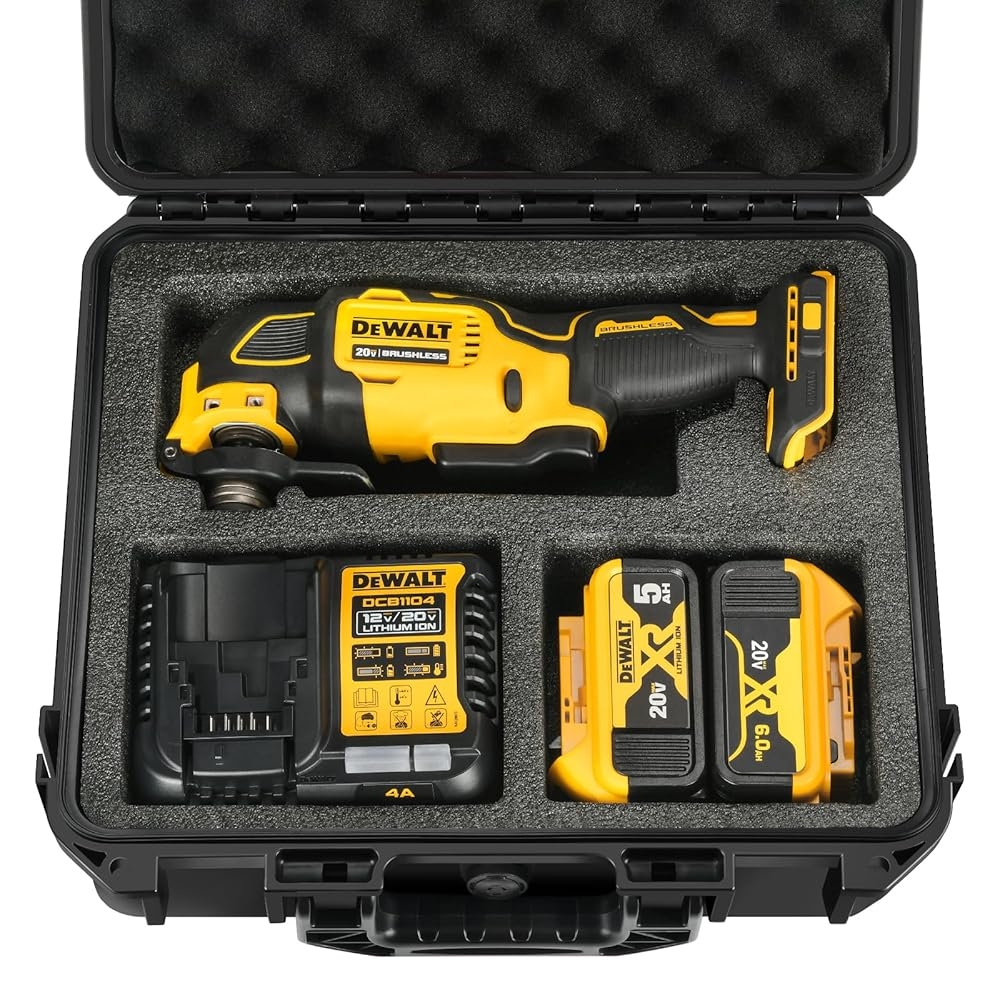 Amazon Case For Dewalt Oscillating Multi Tool Waterproof Hard Tool Box For Dewalt Multi Tool DCS356B DCS354B DCS353B Power Tool Kit Bag For Dewalt 20V Max Oscillating Tool Battery Charger Case Only 