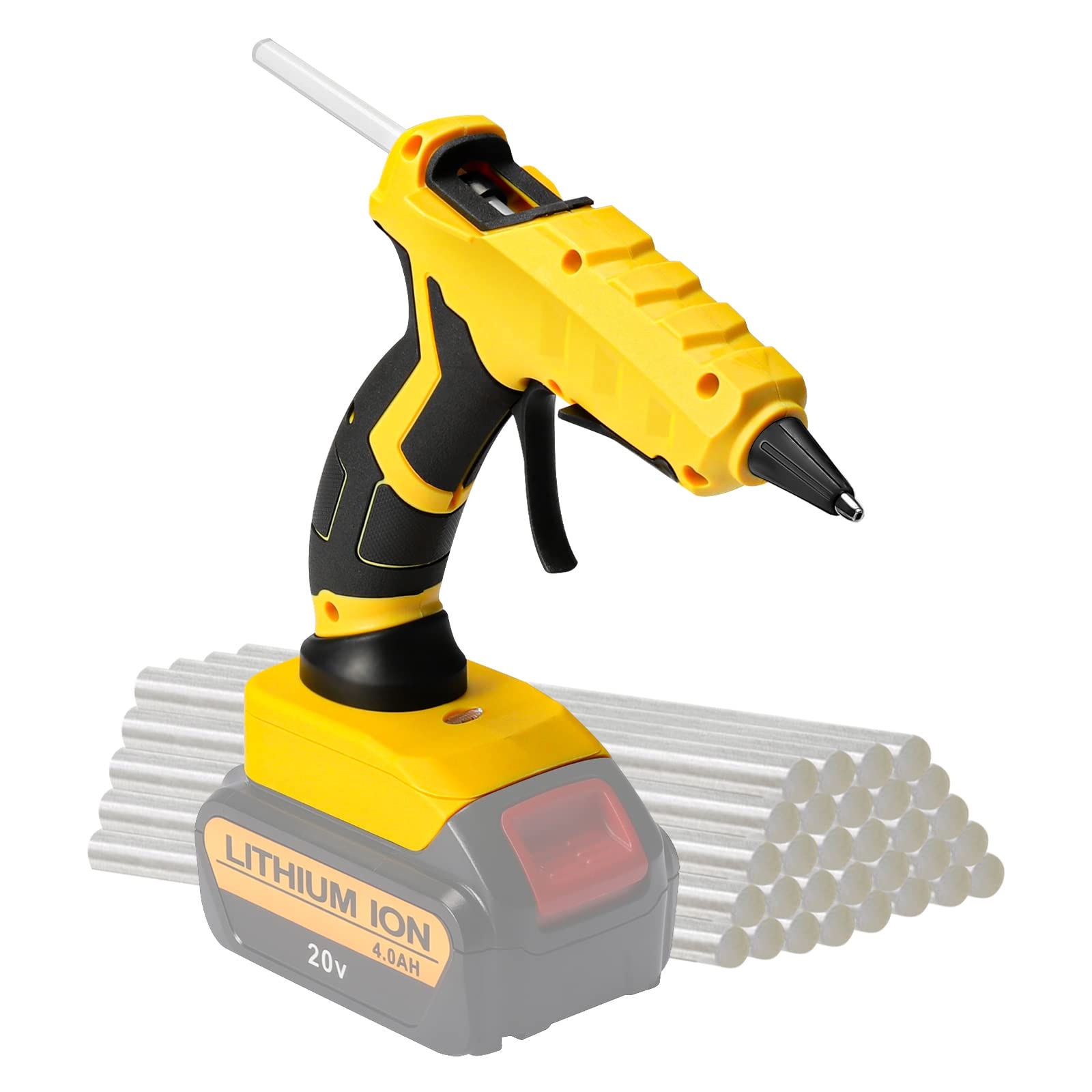 Amazon Cordless Hot Glue Gun For DeWalt Handheld Glue Gun For DeWalt 18 20V Max Li ion Battery 30s Quick Preheat For Arts U0026 Crafts U0026 DIY With 30 0 28