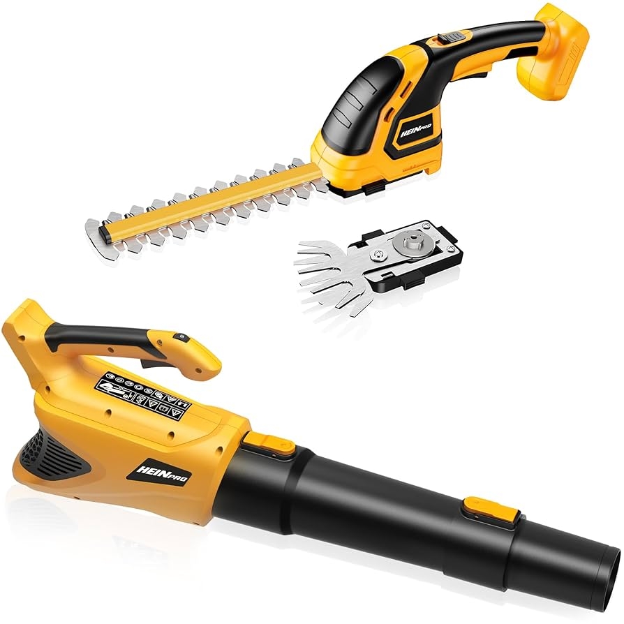 Amazon Cordless Leaf Blower And Hedge Trimmer Grass Shear Combo Compatible With DEWALT 20V MAX Battery Battery Not Included Patio Lawn Garden
