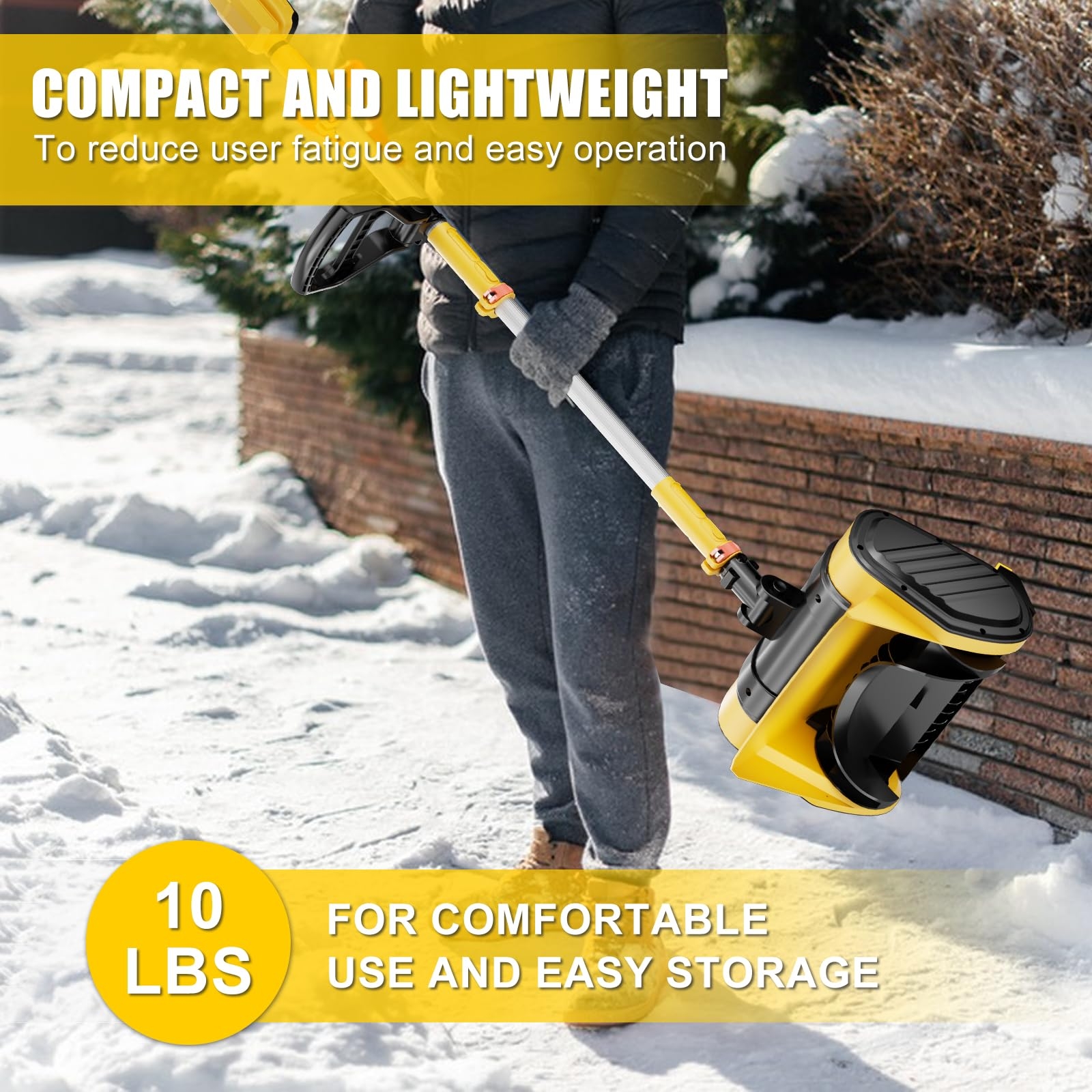 Amazon Cordless Snow Shovel Compatible For DeWalt 20V Battery 11