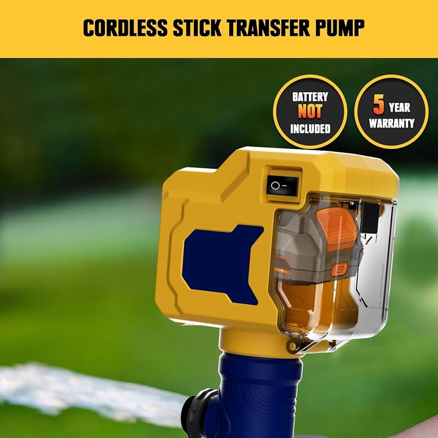 Amazon Cordless Stick Water Transfer Pump Compatible With Dewalt 20V Battery Tool Only 720GPH Brushless Stick Utility Pump For Pool Garden Pond Patio Lawn U0026 Garden