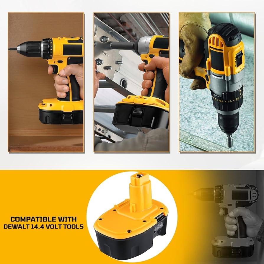 Amazon DC9091 4 8Ah 2Pack Ni MH Replacement For Dewalt 14 4V 