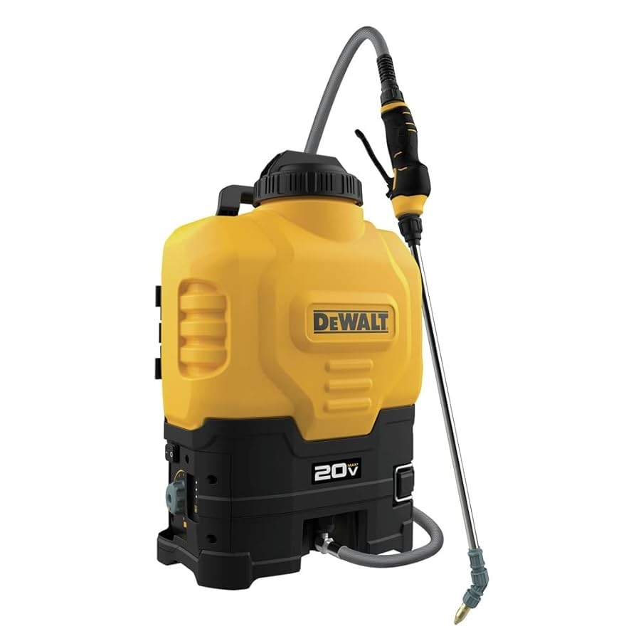 Amazon Dewalt 190742 20V MAX Lithium Ion 4 Gallon Powered Backpack Sprayer Tool Only Patio Lawn Garden