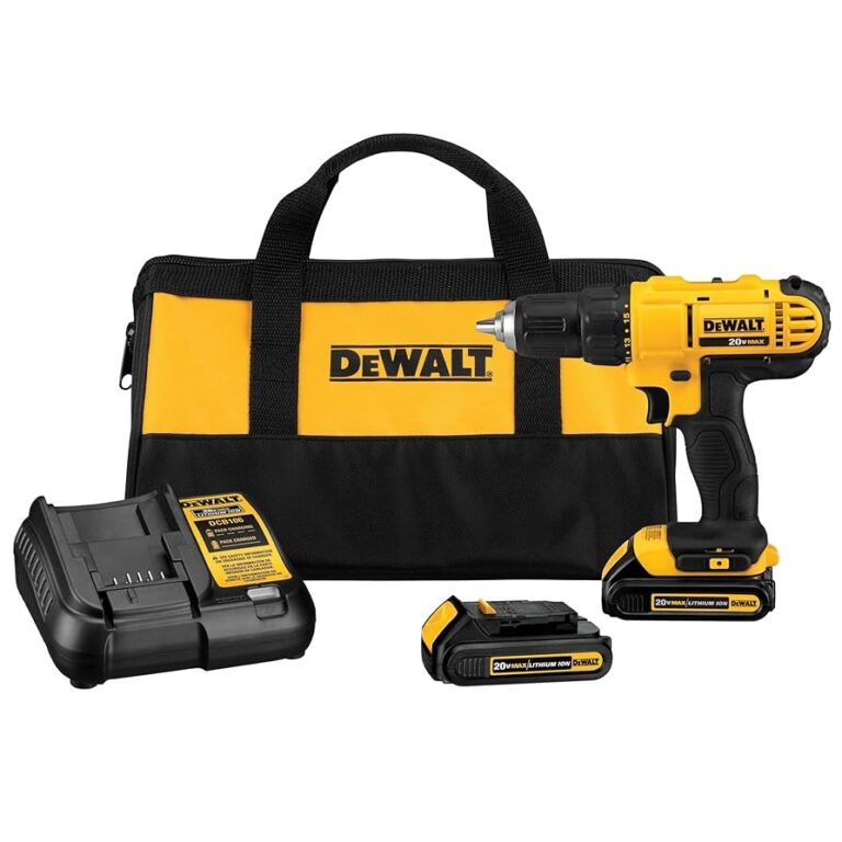 Amazon DEWALT 20V Max Cordless Drill Driver Kit 2 Batteries And Charger Included DCD771C2 Tools Home Improvement