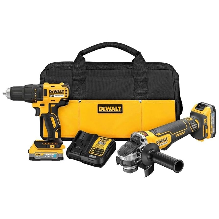Amazon DEWALT 20V MAX Drill And Grinder Kit Power Tool Set 