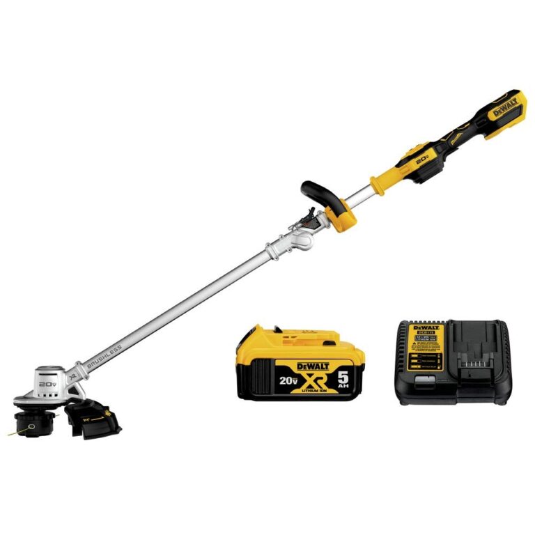 Amazon DEWALT 20V MAX String Trimmer Kit 5 Ah DCST922P1 Patio Lawn Garden