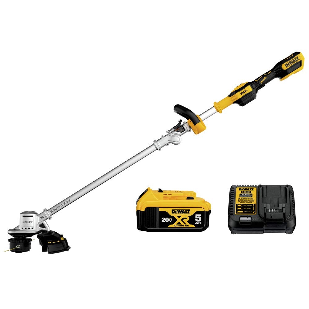 Amazon DEWALT 20V MAX String Trimmer Kit 5 Ah DCST922P1 Patio Lawn Garden