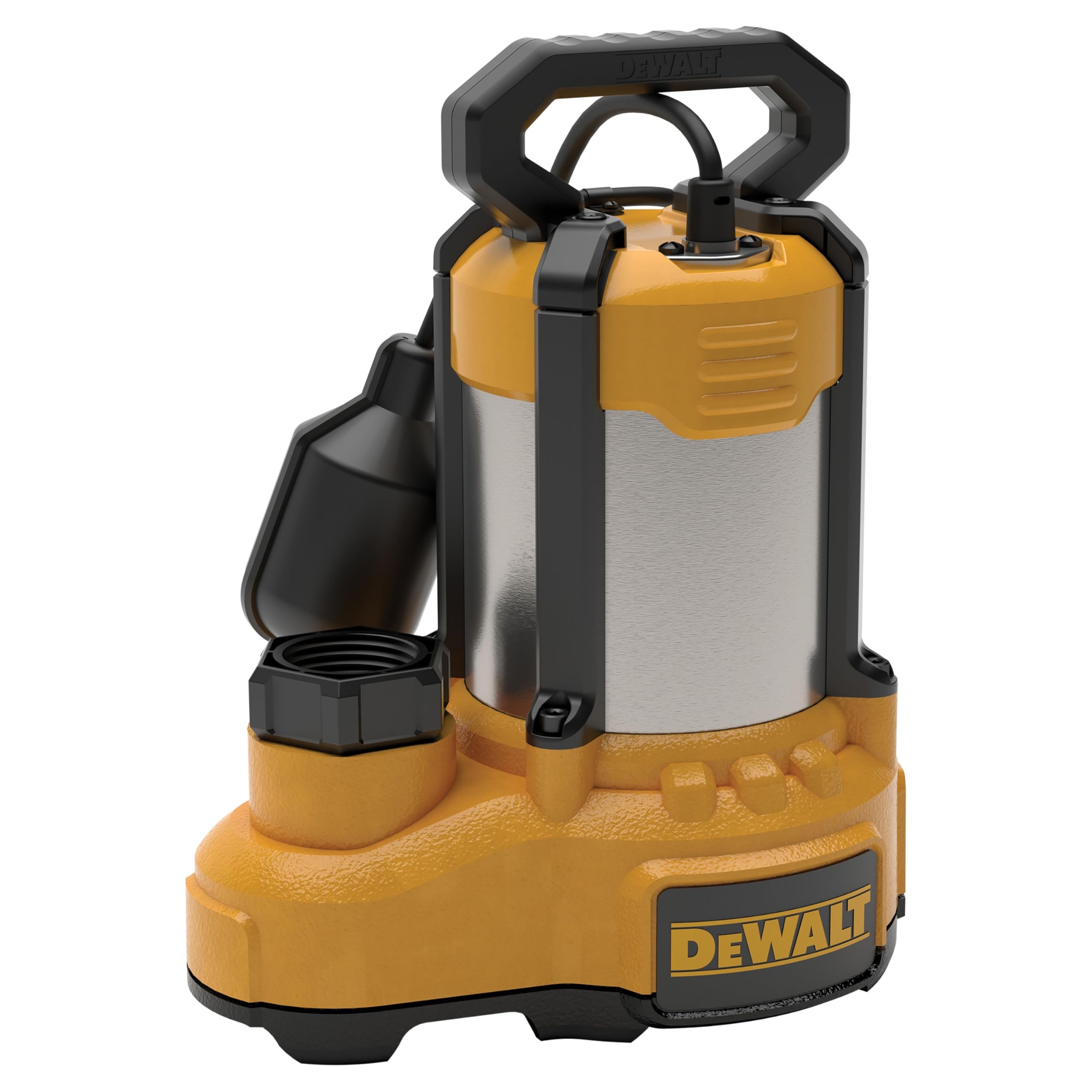 Amazon DEWALT 3 4 HP Stainless Steel And Cast Iron Efficient Fully Submersible Sump Pump With Piggy Back Tether Float Switch 10 Foot Cord 108 GPM 6480 GPH Tools U0026 Home Improvement