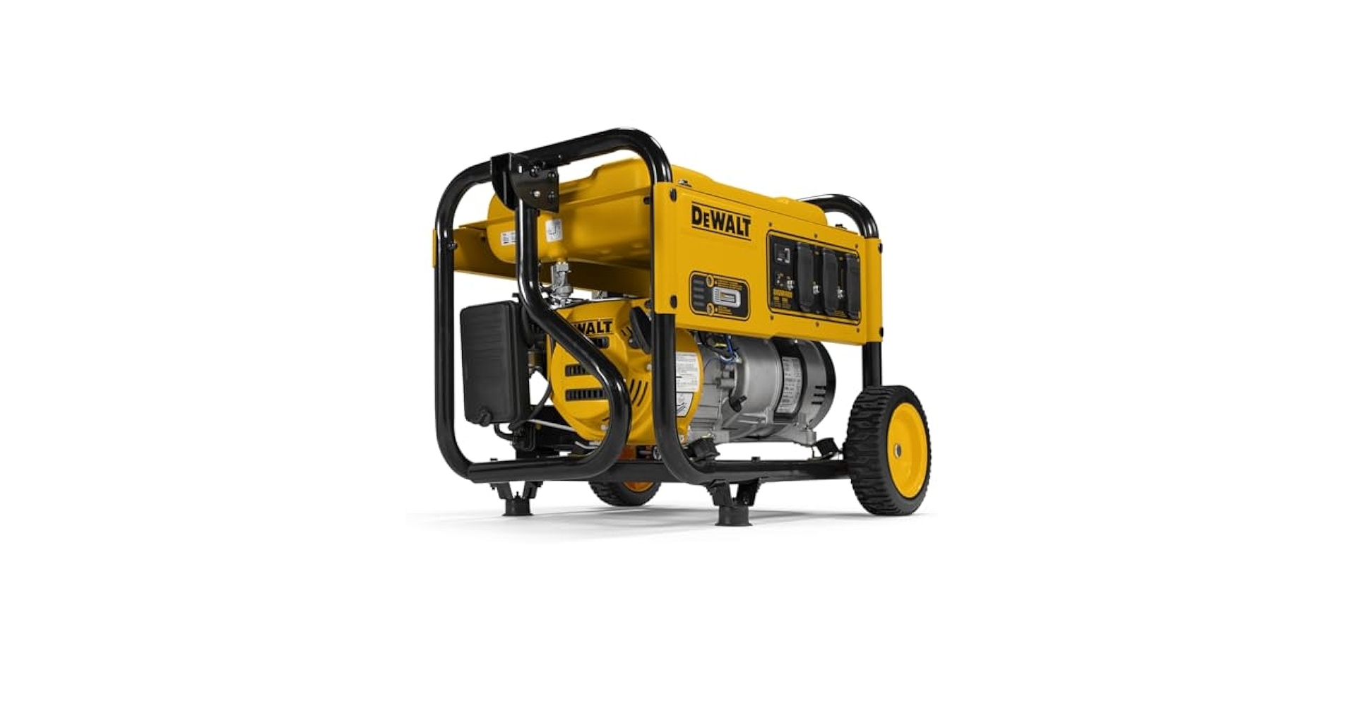 Amazon DeWalt 4 000 Watt Portable Gas Generator 223cc Engine Idle Control Heavy Duty Frame Long Runtime Emergency Power Or Jobsite Ready CO Protect Durable Wheels Patio Lawn U0026 Garden