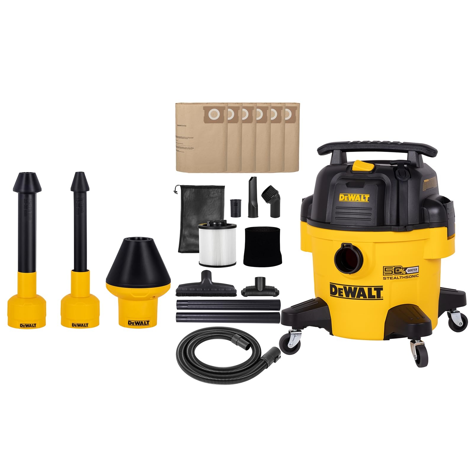 dewalt quiet shop vac