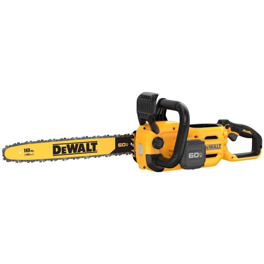 Amazon DEWALT 60V MAX Cordless Chainsaw 18 In Tool Only DCCS672B Sports Outdoors