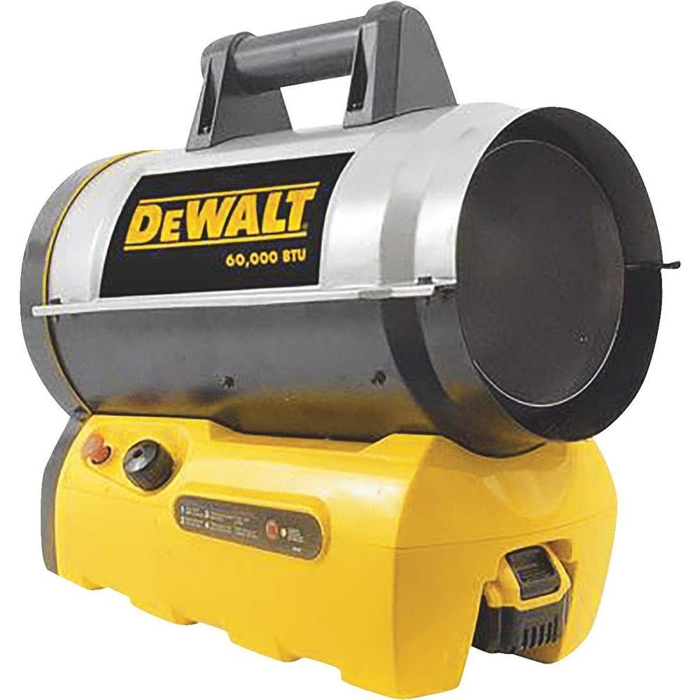 Amazon DeWalt 68 000 BTU 20 Volt Battery Start Portable Cordless Propane Space Heater With Quiet Barrel Forced Air Design For Job Site And Workshop Tools U0026 Home Improvement
