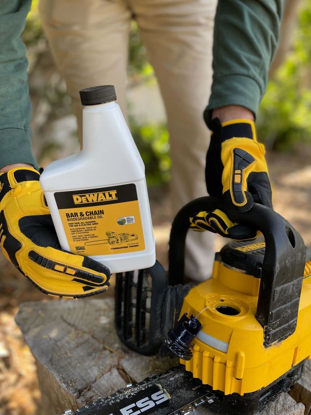 Amazon DEWALT Biodegradable Chainsaw Oil High Performance 