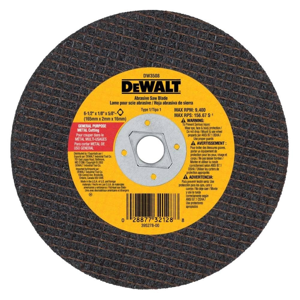 Amazon DEWALT DW3508 6 1 2 Inch By 1 8 Inch By 5 8 Inch A24R 