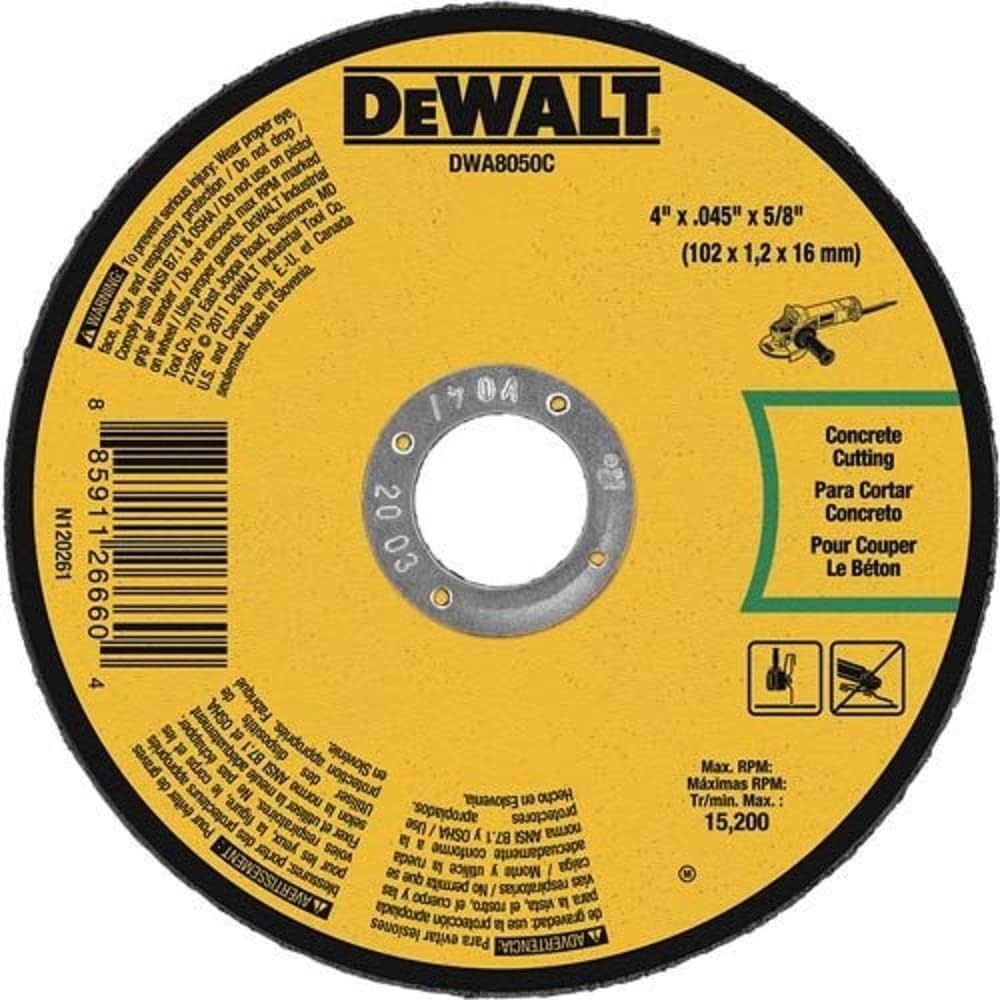 Amazon DEWALT DWA8050C Masonry Cut Off Wheel 4 Inch X 045 