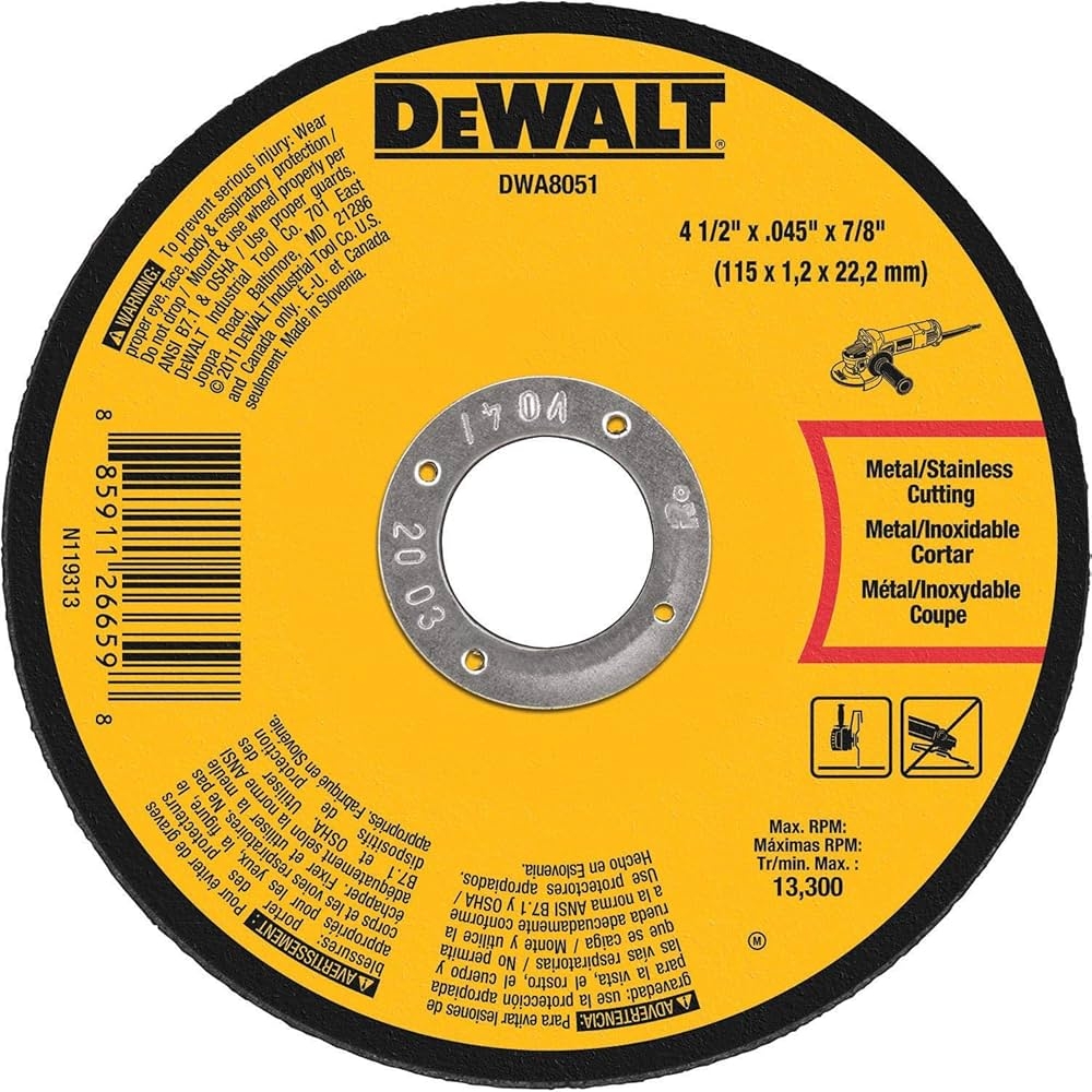 cut off wheel dewalt