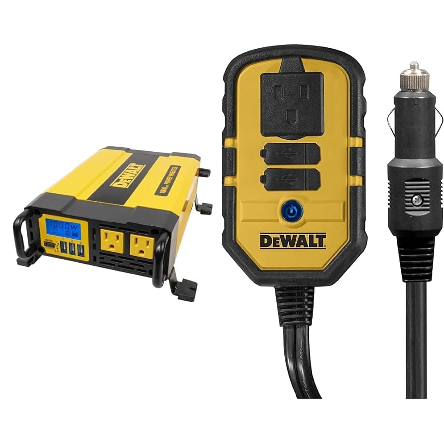 Amazon DEWALT DXAEPI1000 Power Inverter With DXAEPI140 Power 